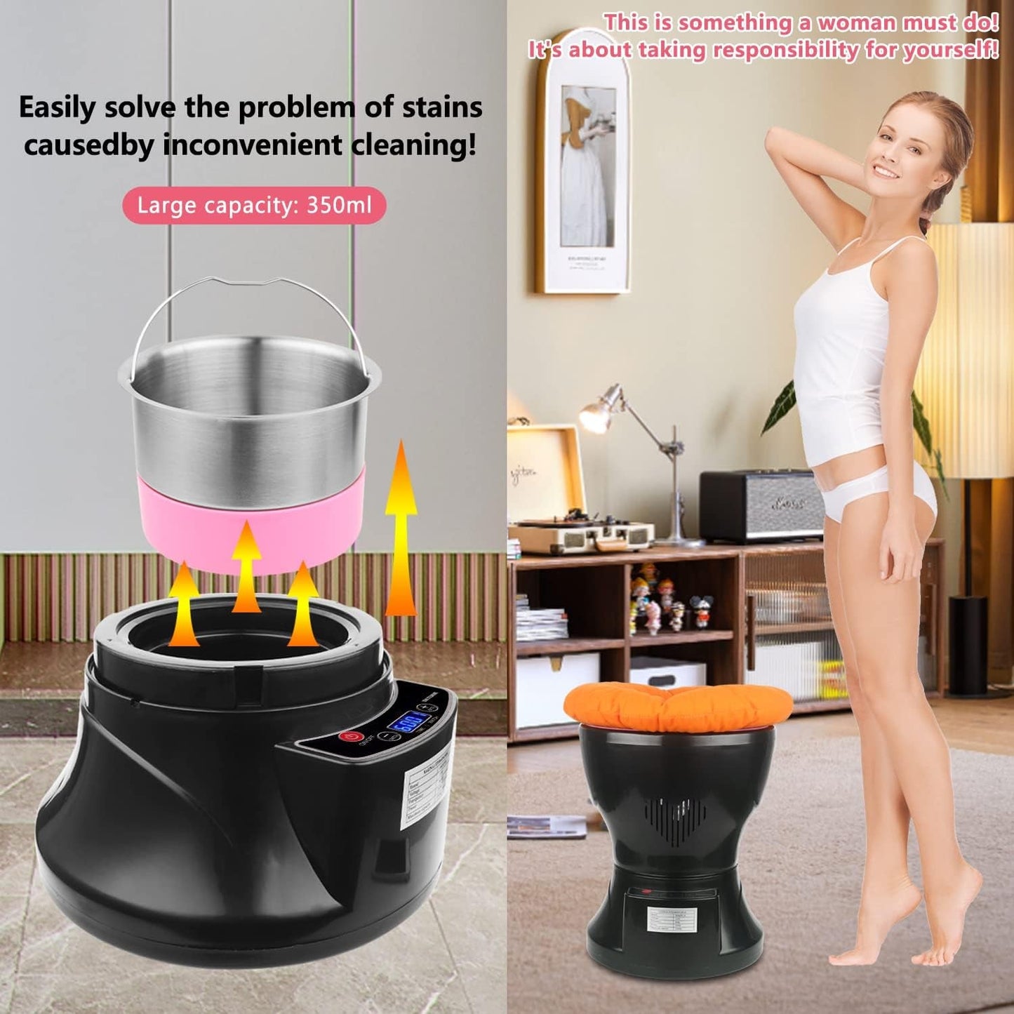 SereneSeat Yoni Vaginal Steam Kit, Remote & 20 Herb Bags - Vixen Adult Playroom