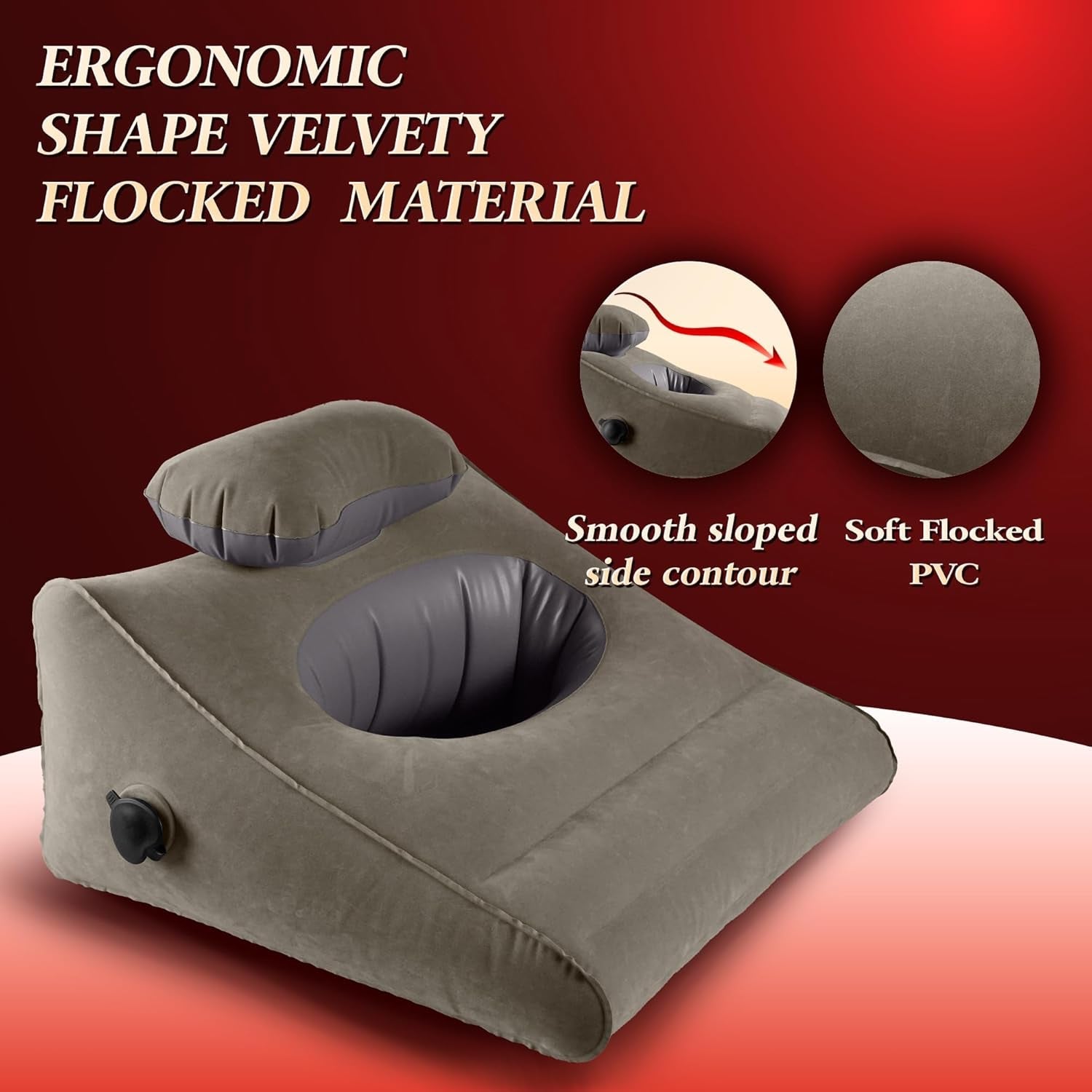 Sex Toys Adult Toys, Sex Pillow Position Cushion Triangle Inflatable Position Pillow, Couples Sex Toys Sex Wedge Velvet Pillow for Bedroom, Sex Accessories for Men Women Couples - Vixen | Nova Network