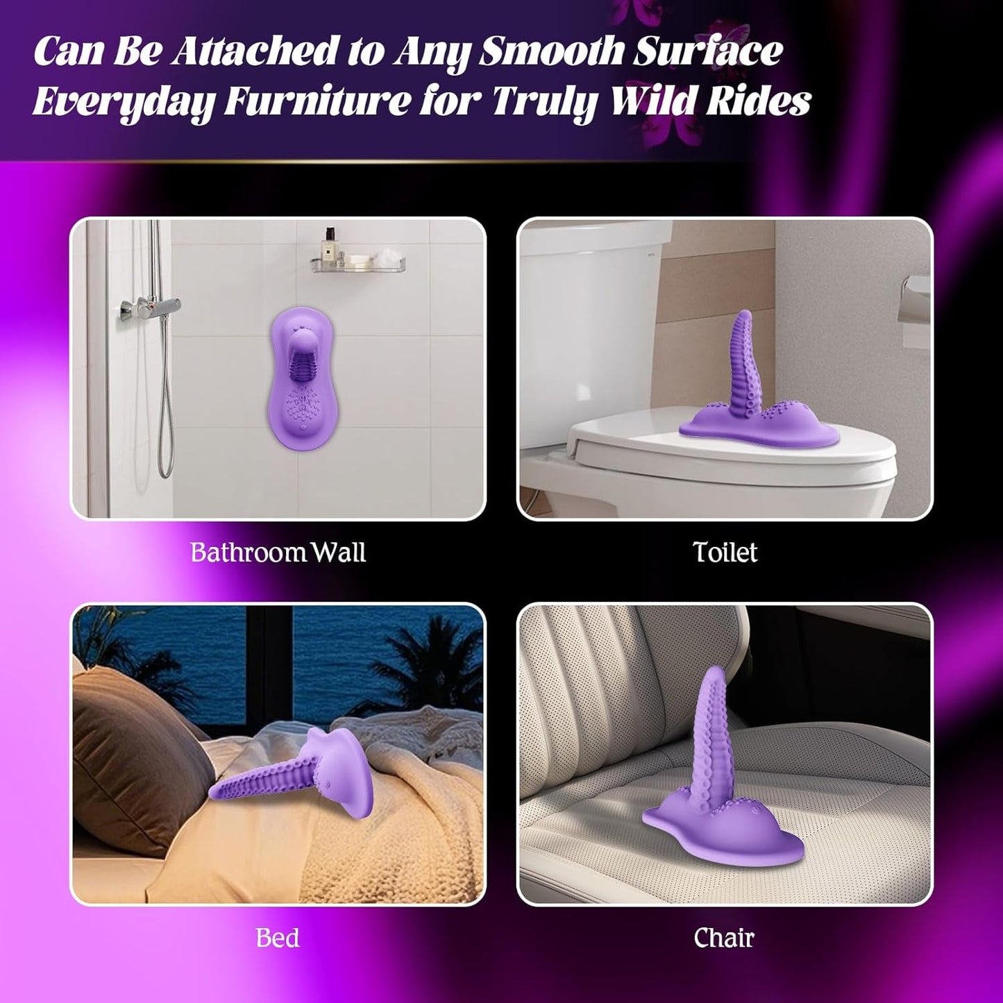Sex Toys with Strong Invisible Suction, Riding Grinding 6.5" Big Thick Dildo 10 Swing &Vibrating Adult Toys for Women Female Sex Toy Triple Stimulus Dildos, Couples Romote Control Vibrator Sex Machine - Vixen | Nova Network