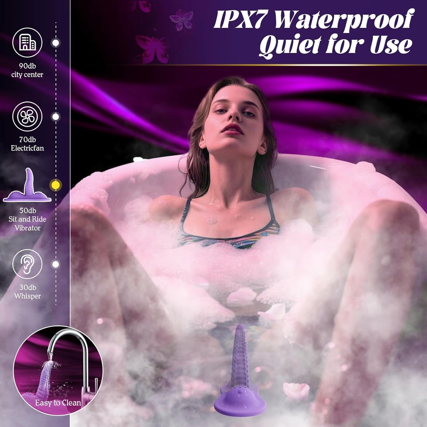 Sex Toys with Strong Invisible Suction, Riding Grinding 6.5" Big Thick Dildo 10 Swing &Vibrating Adult Toys for Women Female Sex Toy Triple Stimulus Dildos, Couples Romote Control Vibrator Sex Machine - Vixen | Nova Network