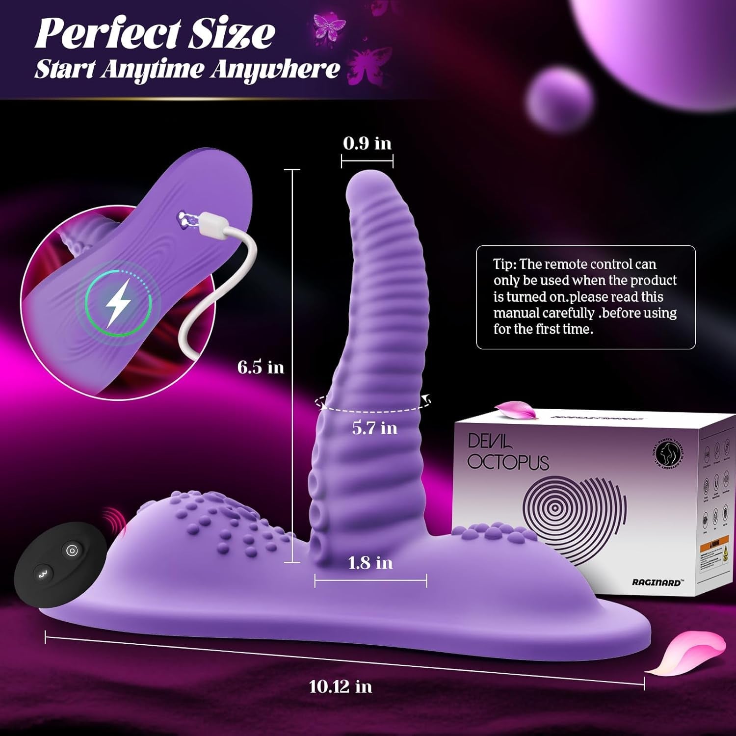 Sex Toys with Strong Invisible Suction, Riding Grinding 6.5" Big Thick Dildo 10 Swing &Vibrating Adult Toys for Women Female Sex Toy Triple Stimulus Dildos, Couples Romote Control Vibrator Sex Machine - Vixen | Nova Network