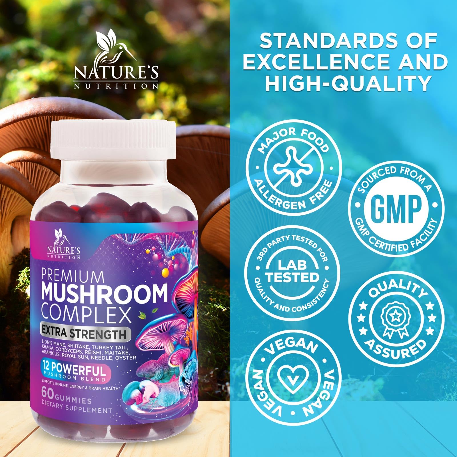 Sexual Vitality Mushroom Complex Gummies - Vixen | Nova Network