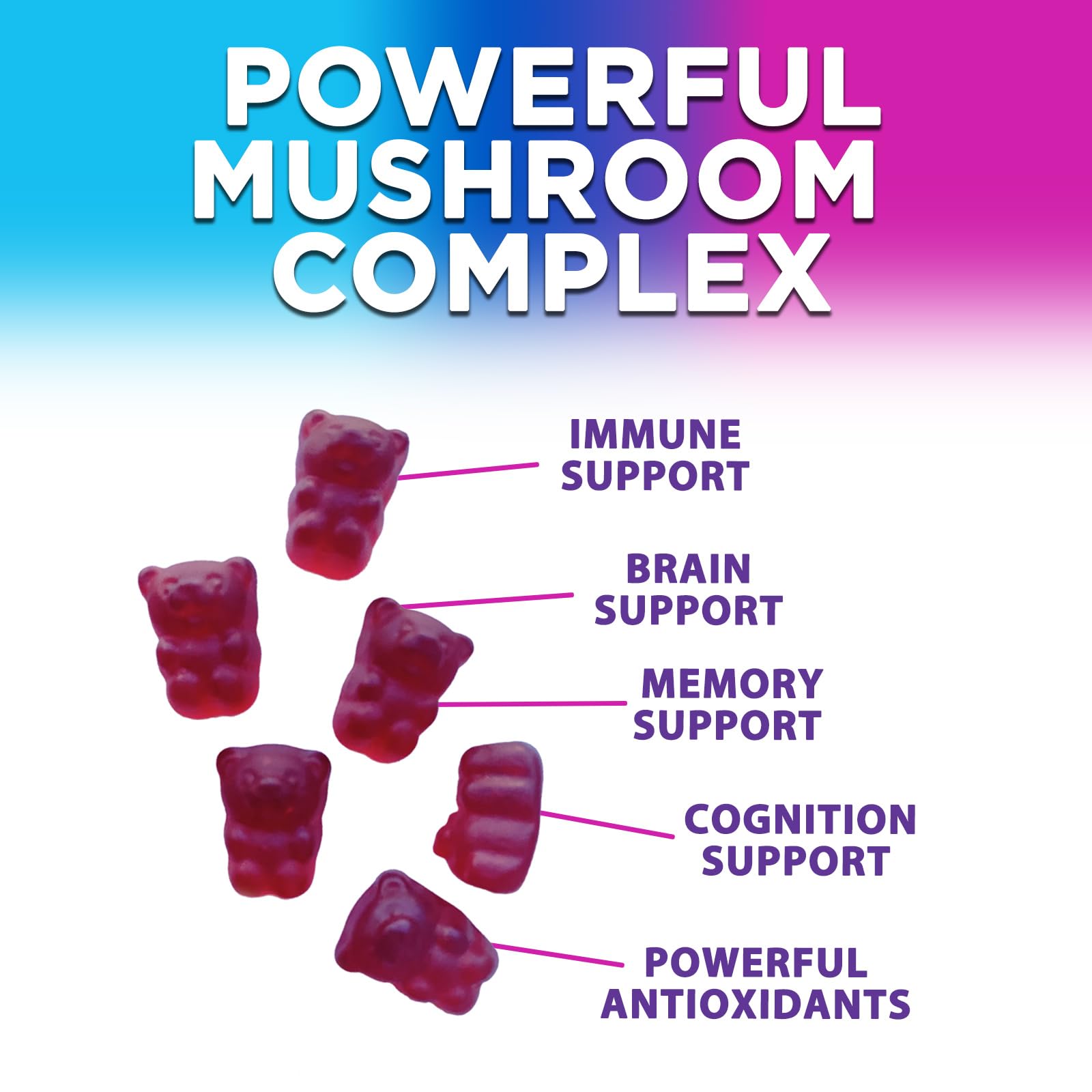 Sexual Vitality Mushroom Complex Gummies - Vixen | Nova Network