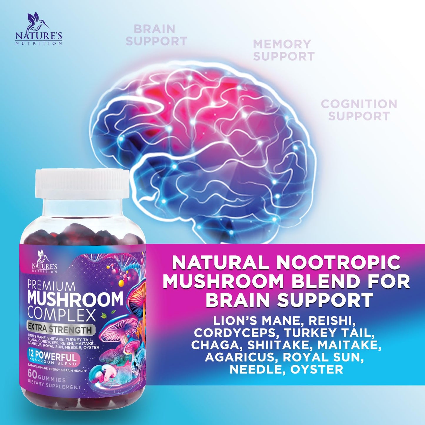 Sexual Vitality Mushroom Complex Gummies - Vixen | Nova Network