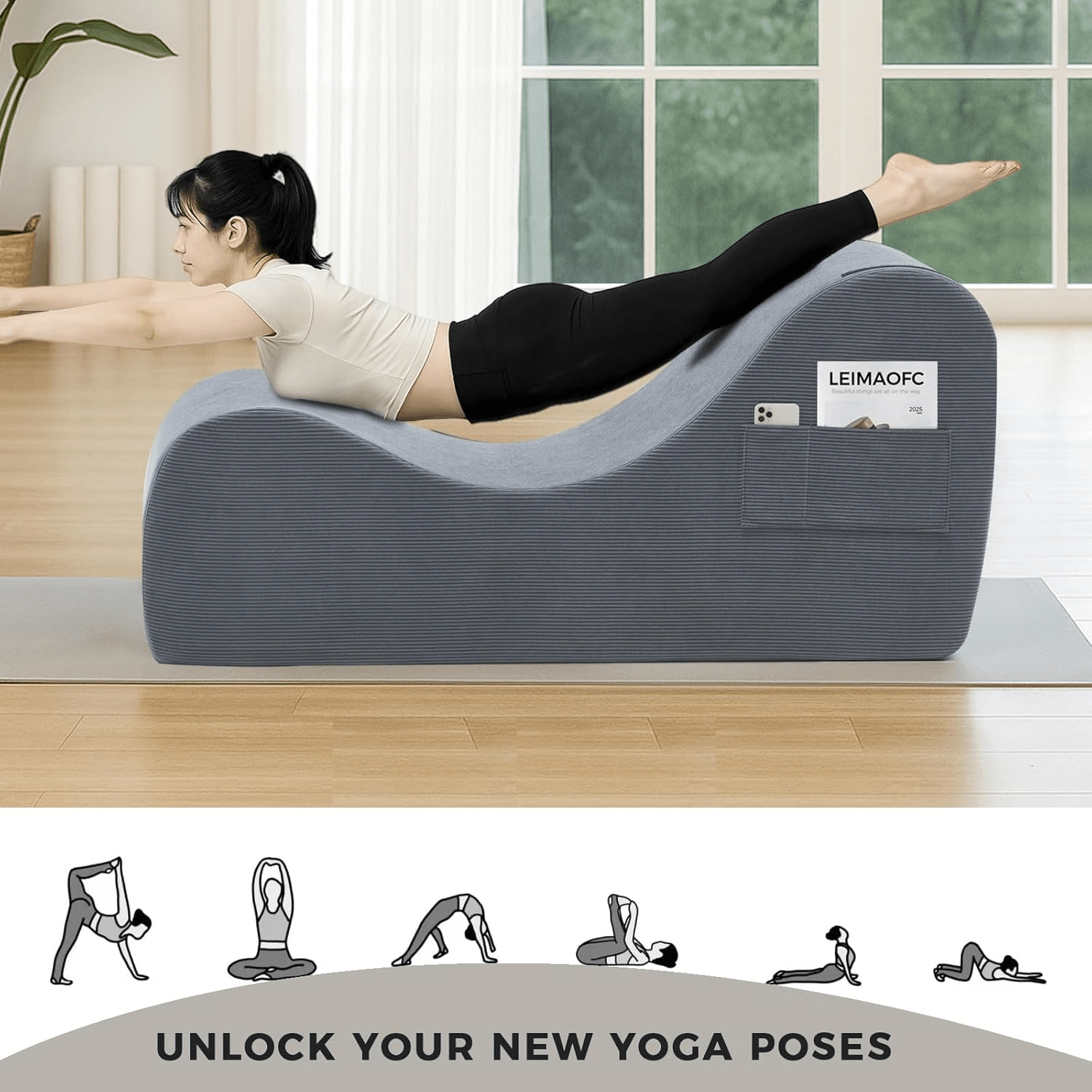ShadowCurve Dark Gray Sex Chaise Lounge Chair - Vixen | Nova Network