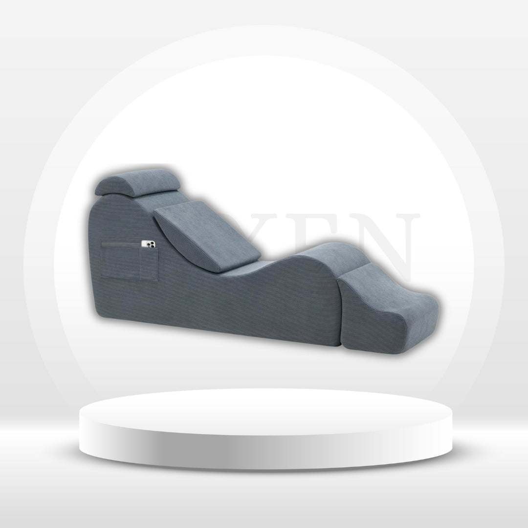 ShadowCurve Dark Gray Sex Chaise Lounge Chair - Vixen | Nova Network