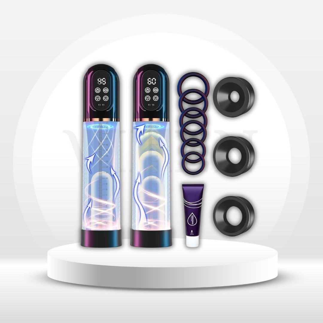 ShadowGrip Automatic Electric Penis Pump with LCD Display & 7 Modes - Vixen Adult Playroom