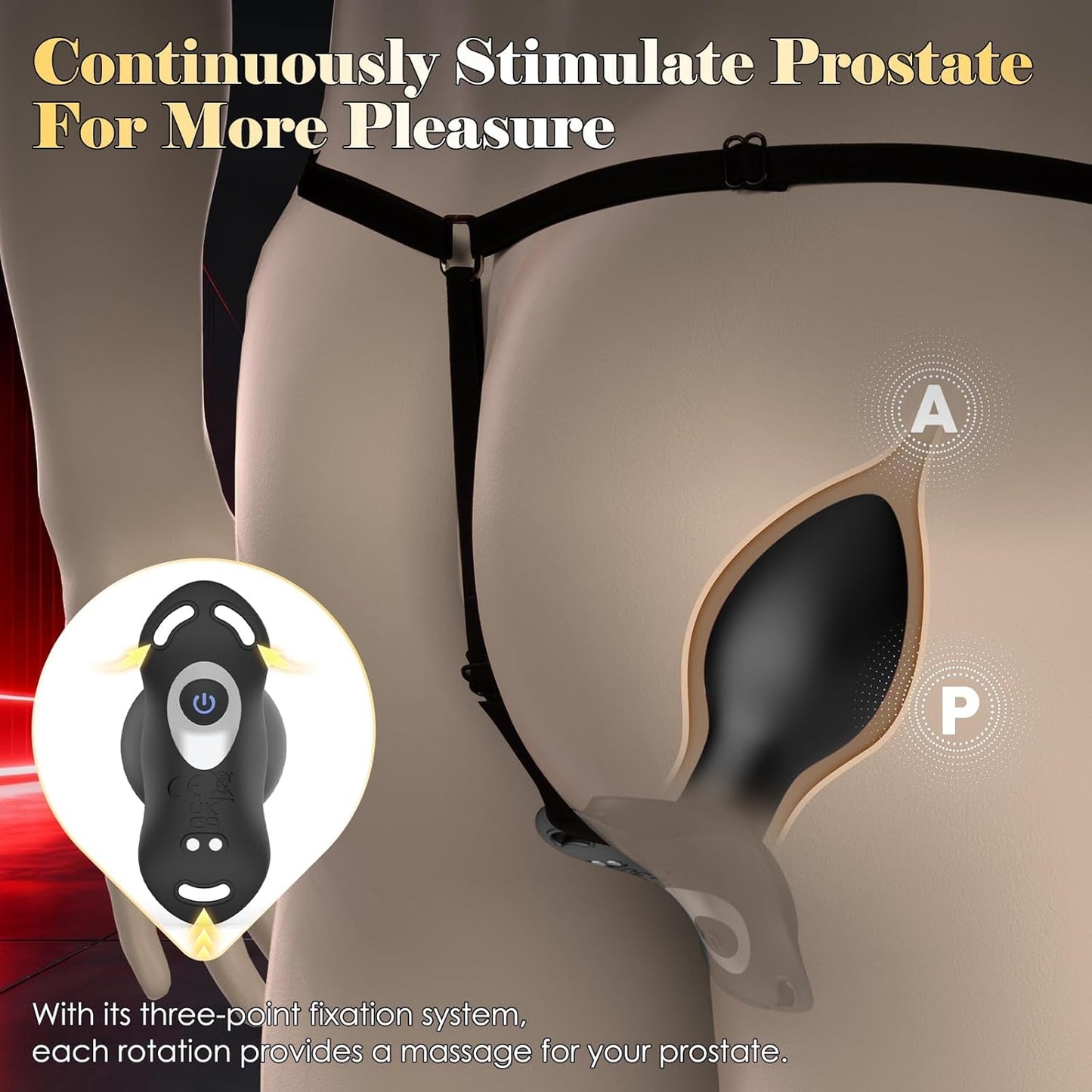 ShadowLock Wearable Prostate Plug with Remote Control - Vixen | Nova Network