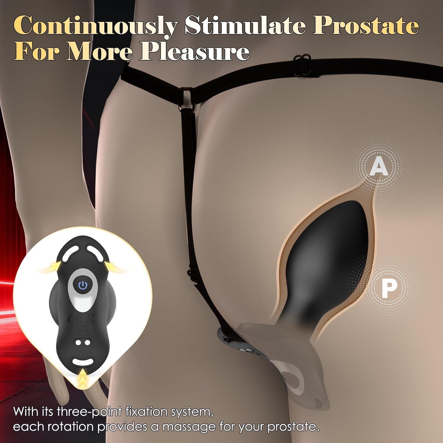 ShadowLock Wearable Prostate Plug with Remote Control - Vixen | Nova Network