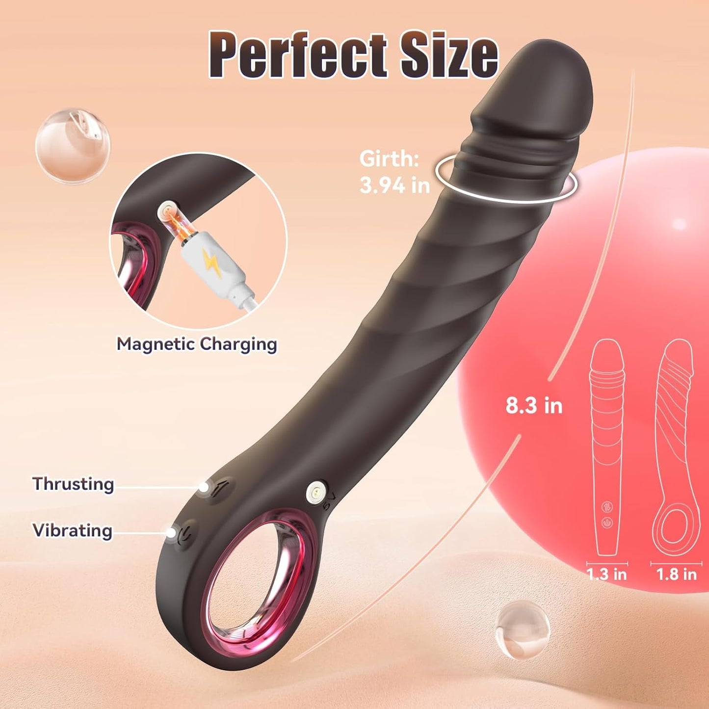 ShadowThrust Thrusting G - Spot Vibrator Dildo - Vixen | Nova Network