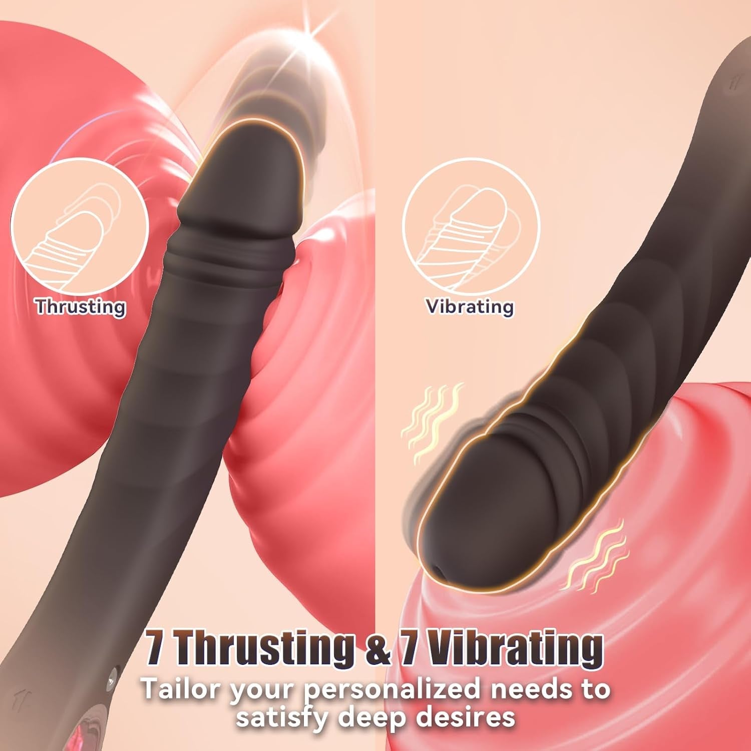 ShadowThrust Thrusting G - Spot Vibrator Dildo - Vixen | Nova Network