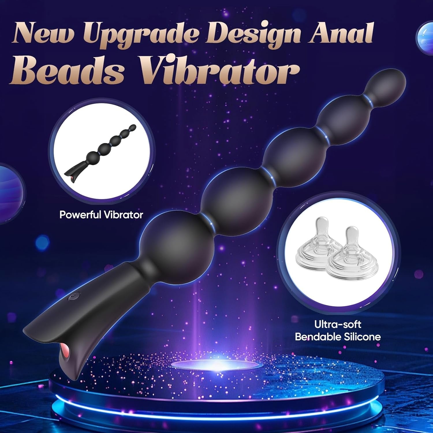 ShadowTrail Vibrating Anal Beads Prostate Massager  Vixen | Nova Network