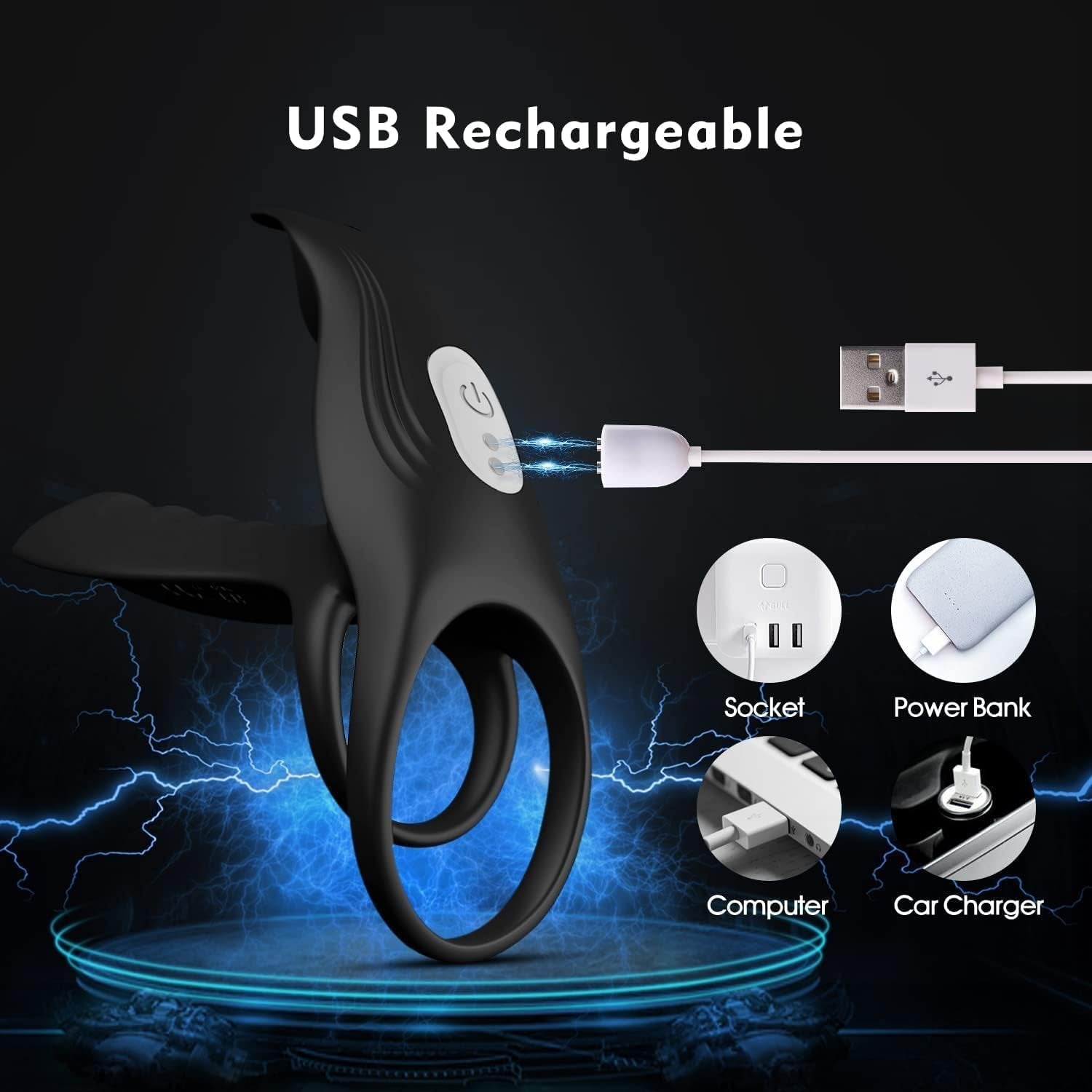 ShaftGlow Vibrating Cock Ring for Couples - Vixen | Nova Network