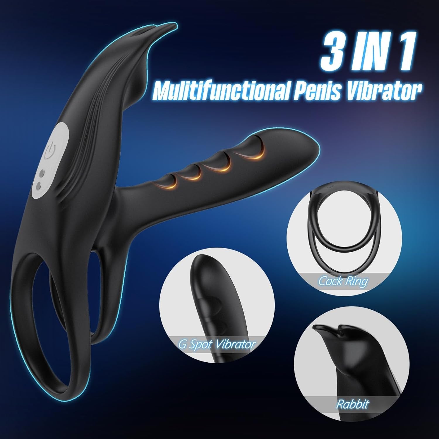 ShaftGlow Vibrating Cock Ring for Couples - Vixen | Nova Network