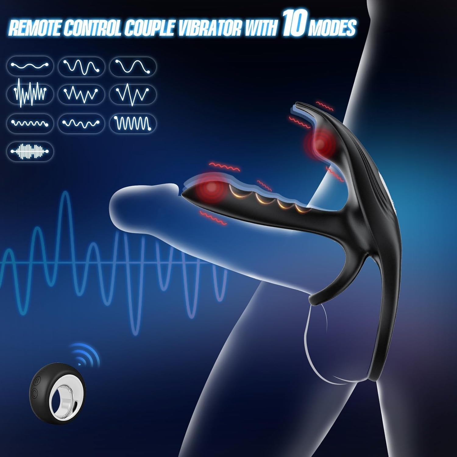 ShaftGlow Vibrating Cock Ring for Couples - Vixen | Nova Network