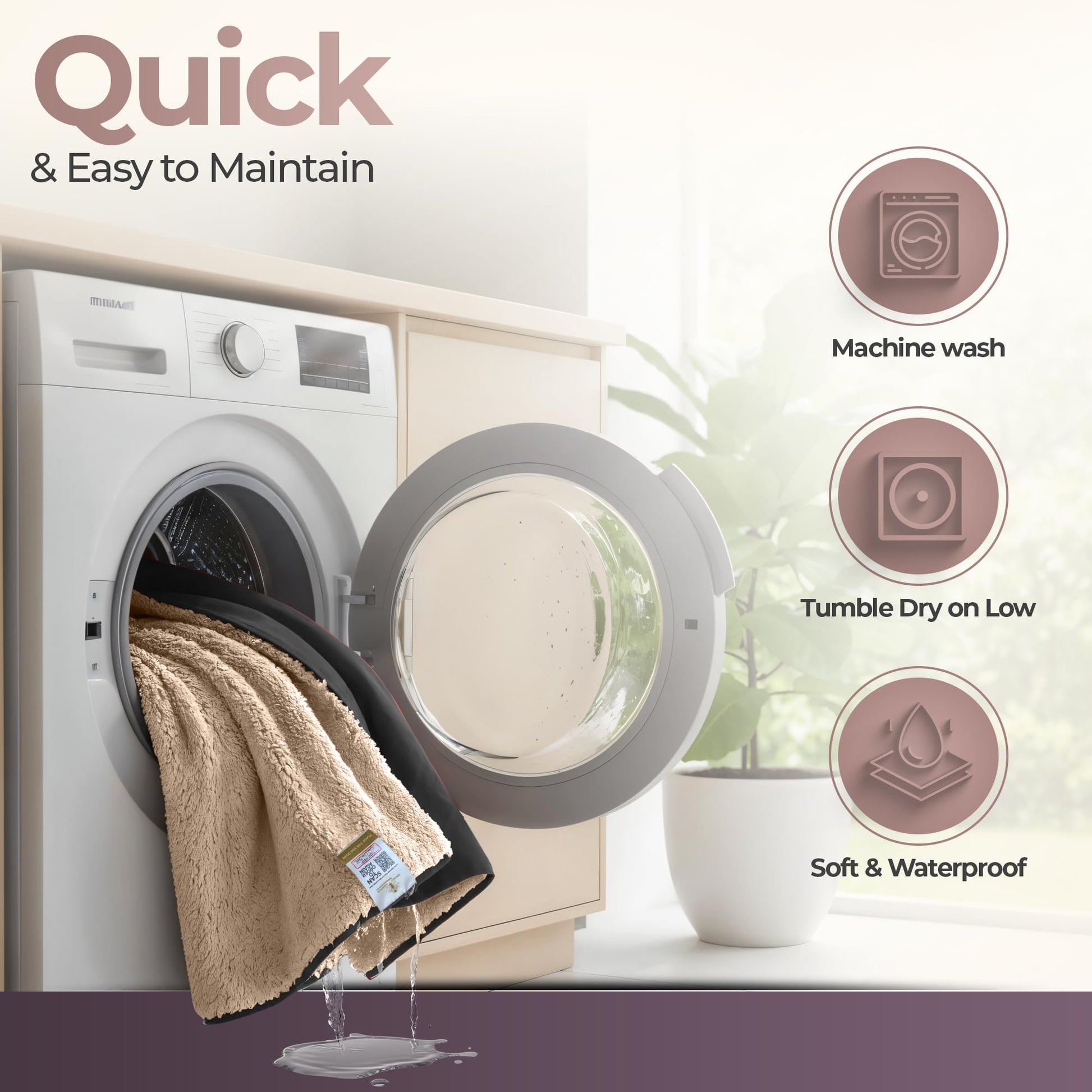 Sherpa Waterproof Intimacy Throw Blanket - Vixen | Nova Network