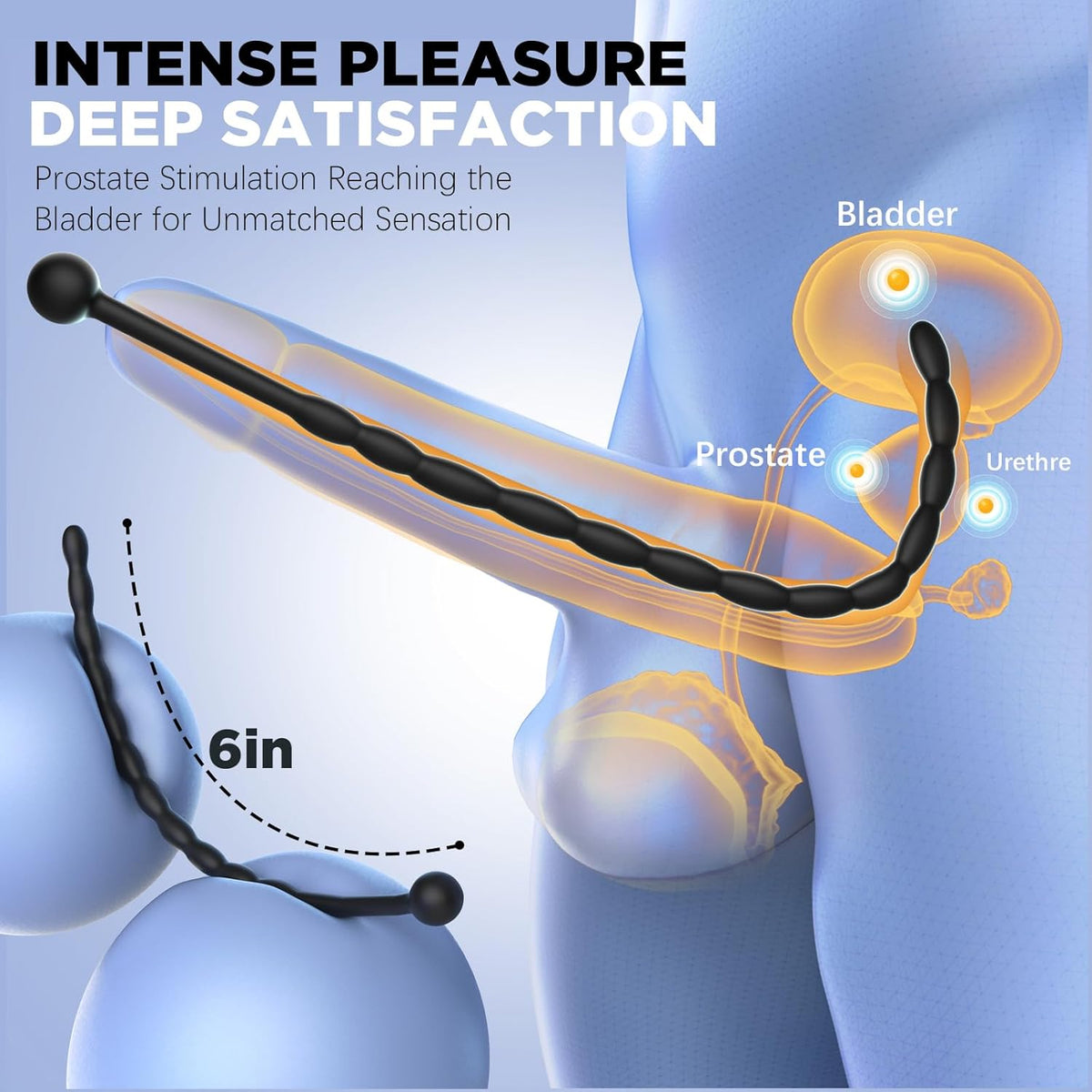 SilkNeedle 8-Piece Silicone Urethral Sounding Set with Pull Ring - Vixen Adult Playroom
