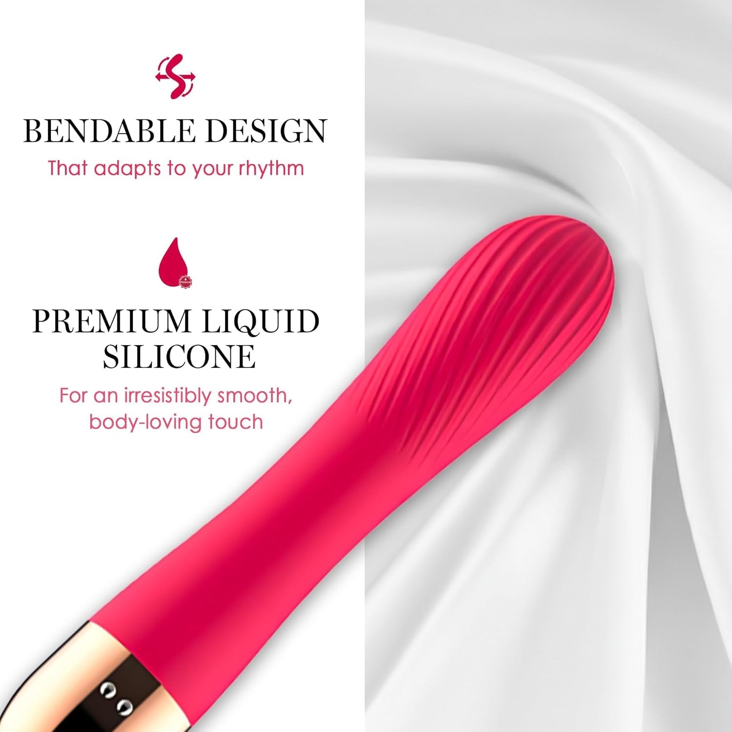 SilkRipple Textured Wand Vibrator - Vixen | Nova Network