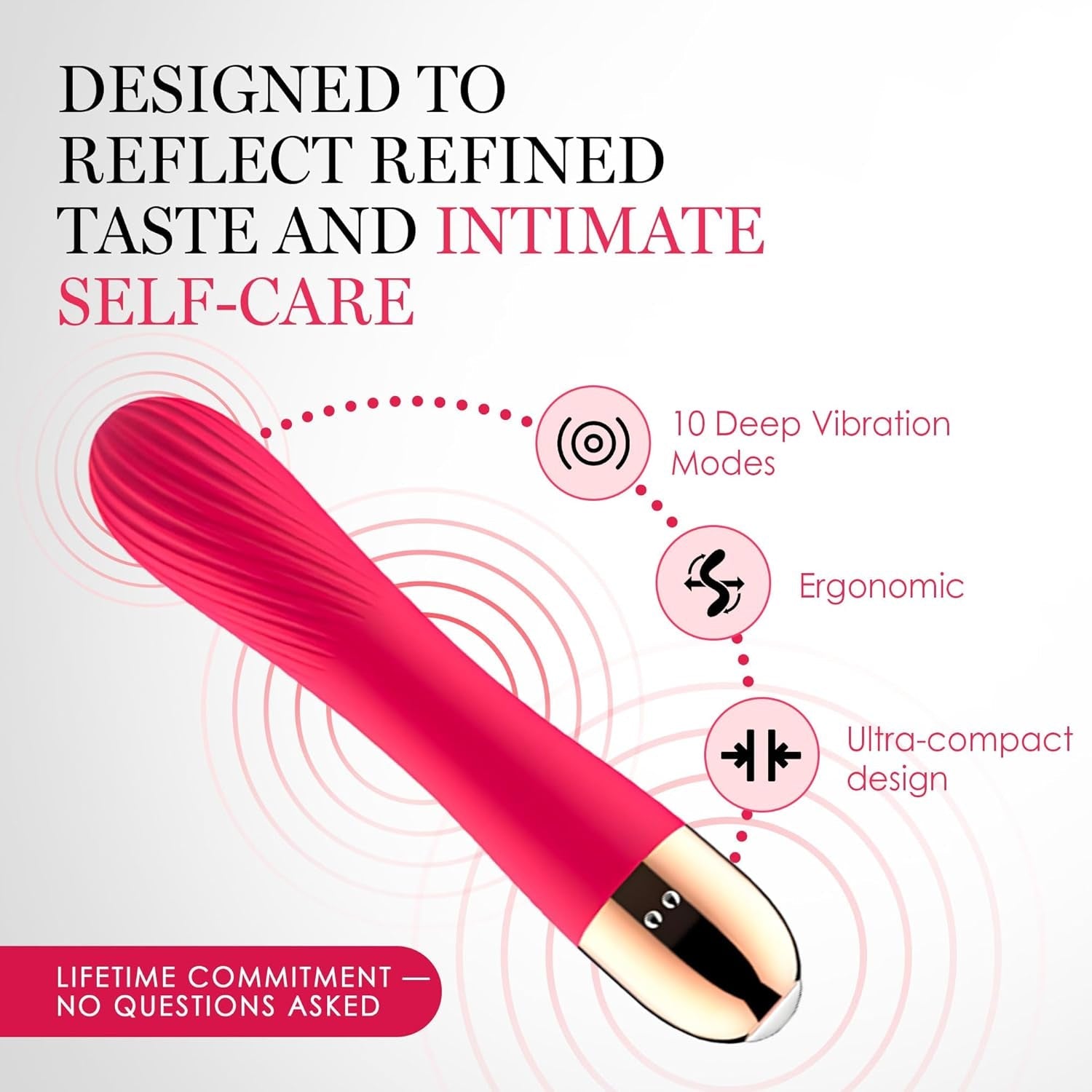 SilkRipple Textured Wand Vibrator - Vixen | Nova Network