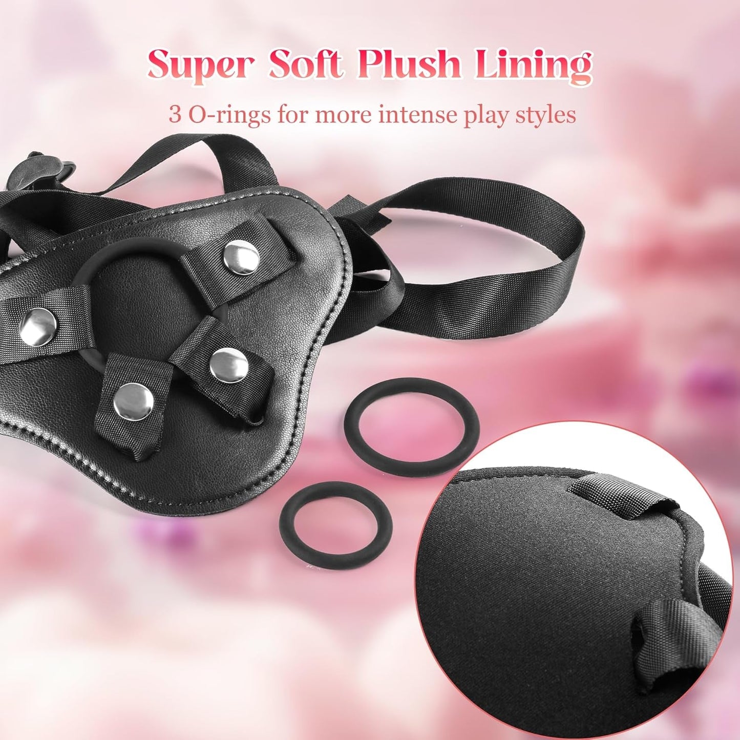 SilkSeeker 7" Curved Silicone Strap-On Dildo & Harness - Vixen | Nova Network