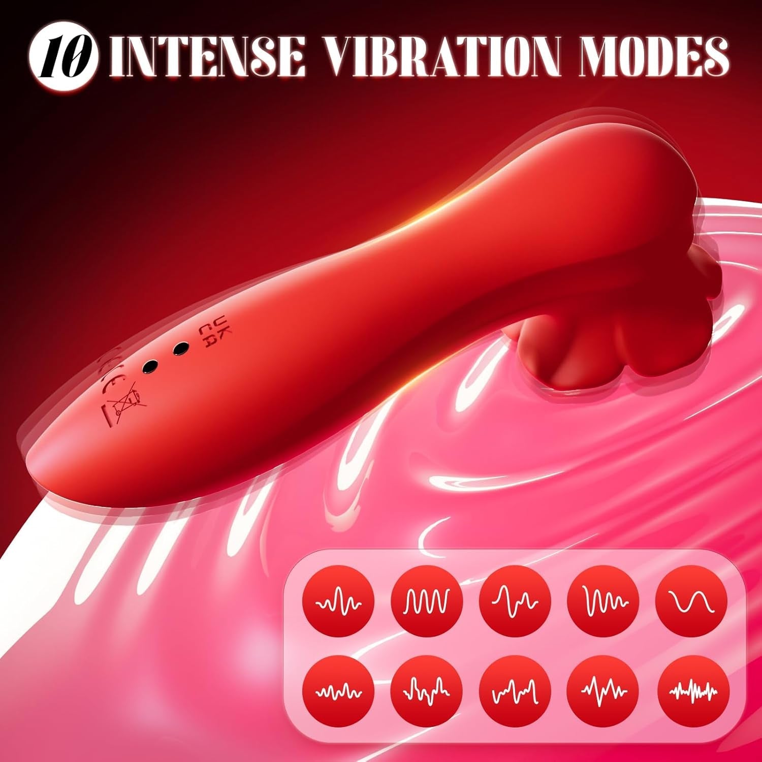 SilkWhisper LCD Mini Clit & Nipple Wand Vibrator - Vixen | Nova Network