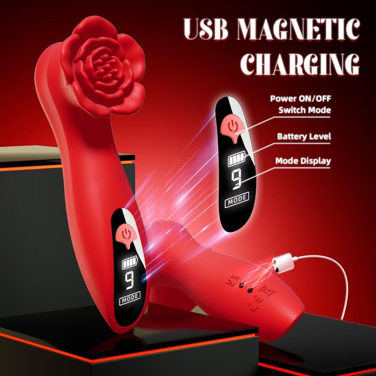 SilkWhisper LCD Mini Clit & Nipple Wand Vibrator - Vixen | Nova Network