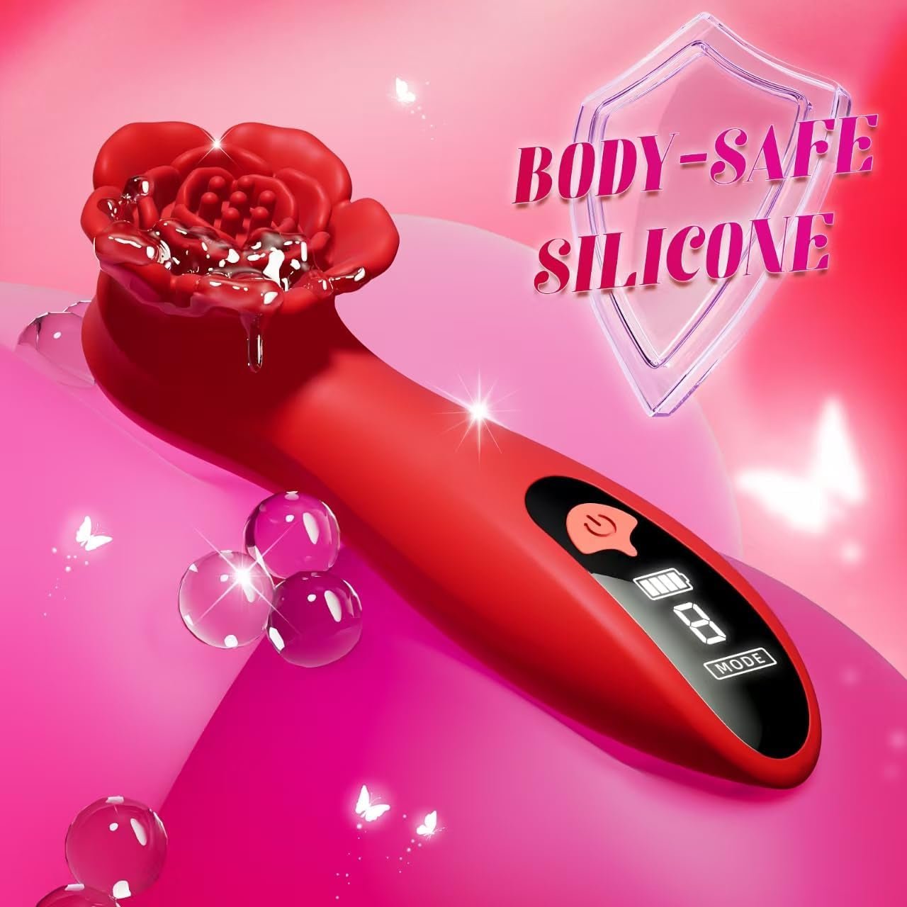 SilkWhisper LCD Mini Clit & Nipple Wand Vibrator - Vixen | Nova Network