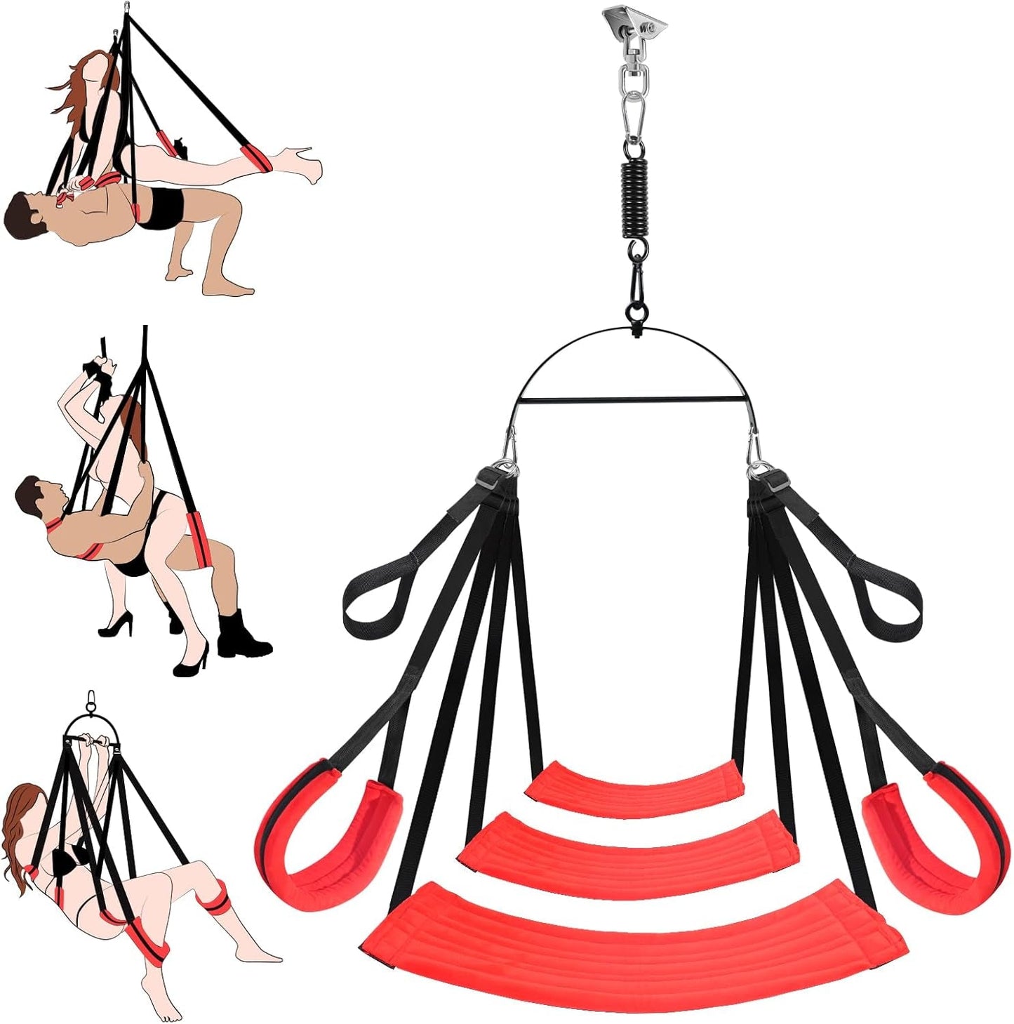 SkyBound 360° Rotating Sex Swing Padded Sling - Vixen | Nova Network