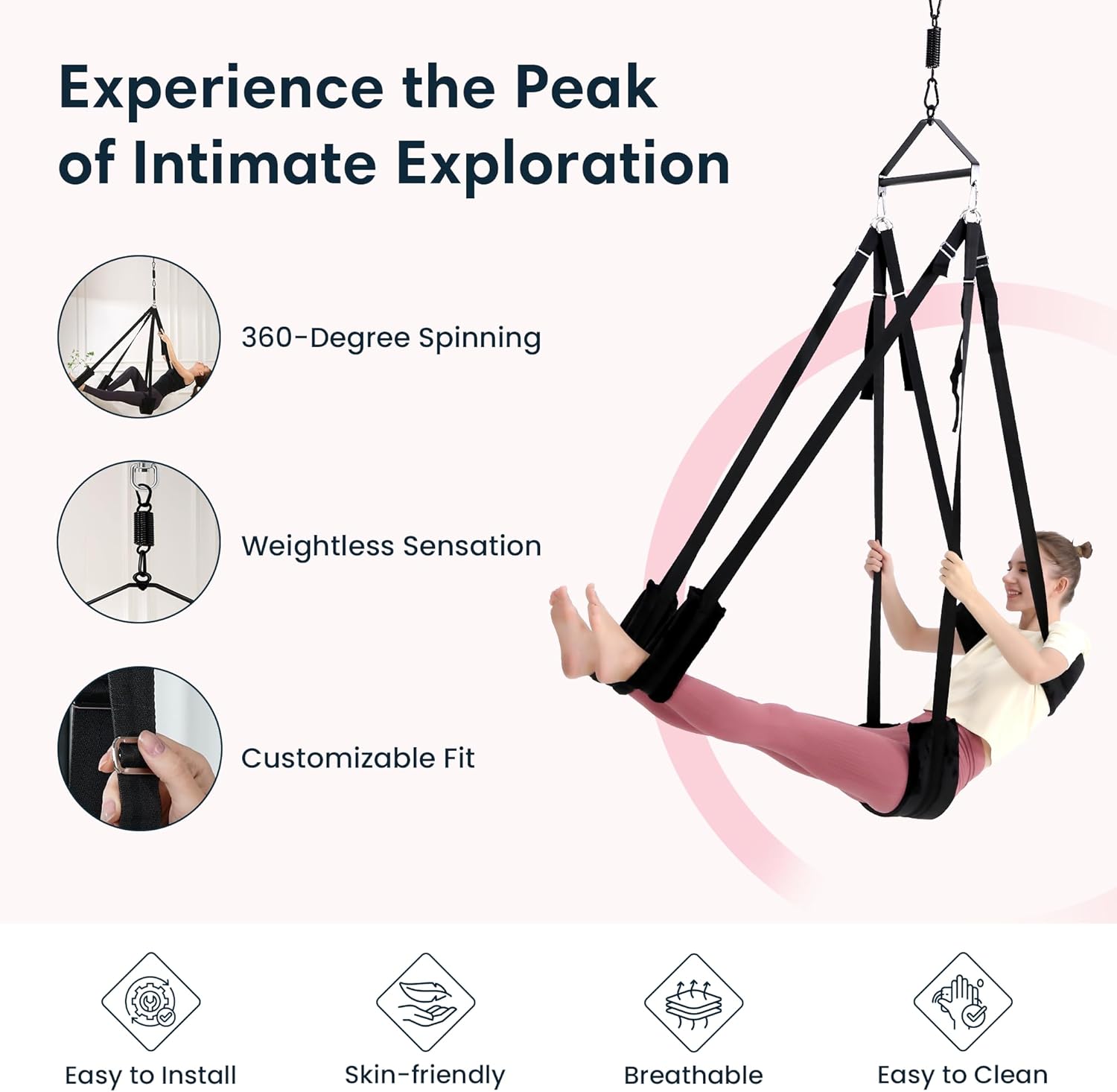 SkyPulse 360° Ceiling Sex Swing - Vixen | Nova Network