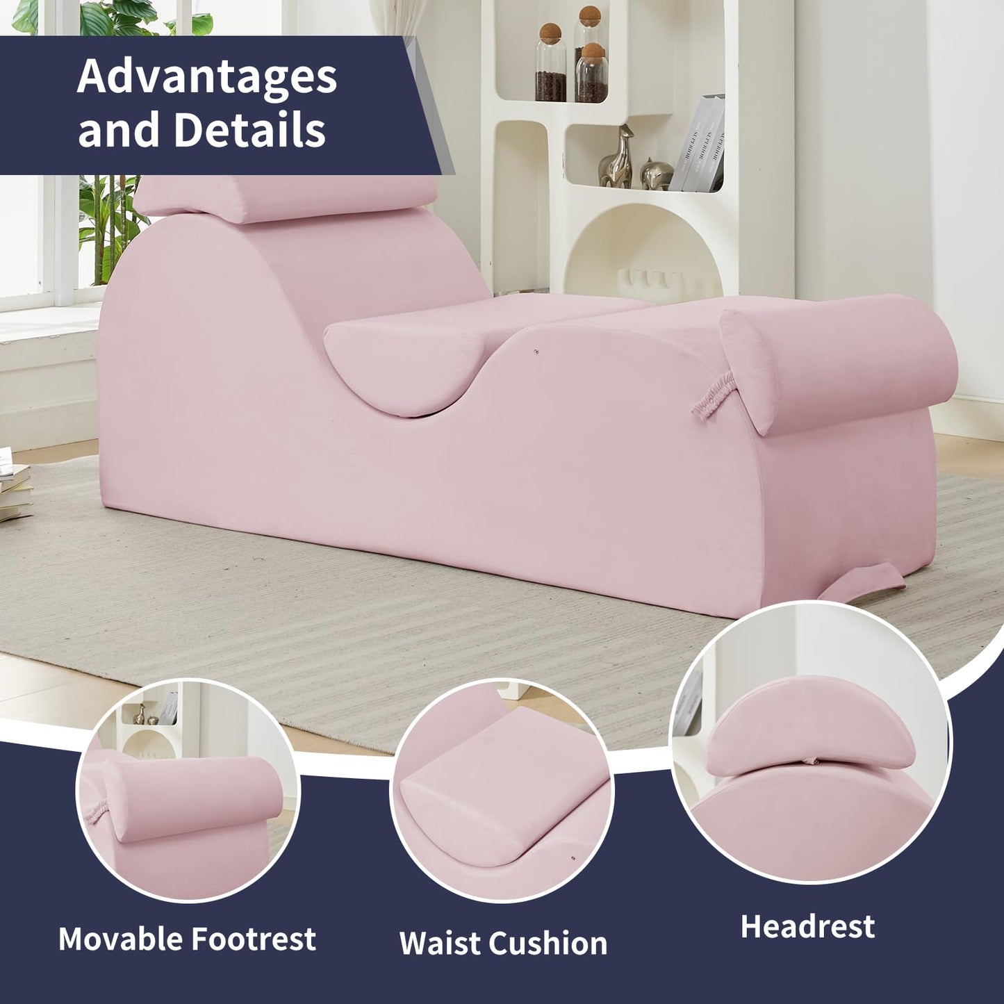 Sleek Pink Intimate Sex Lounge Chair - Vixen | Nova Network