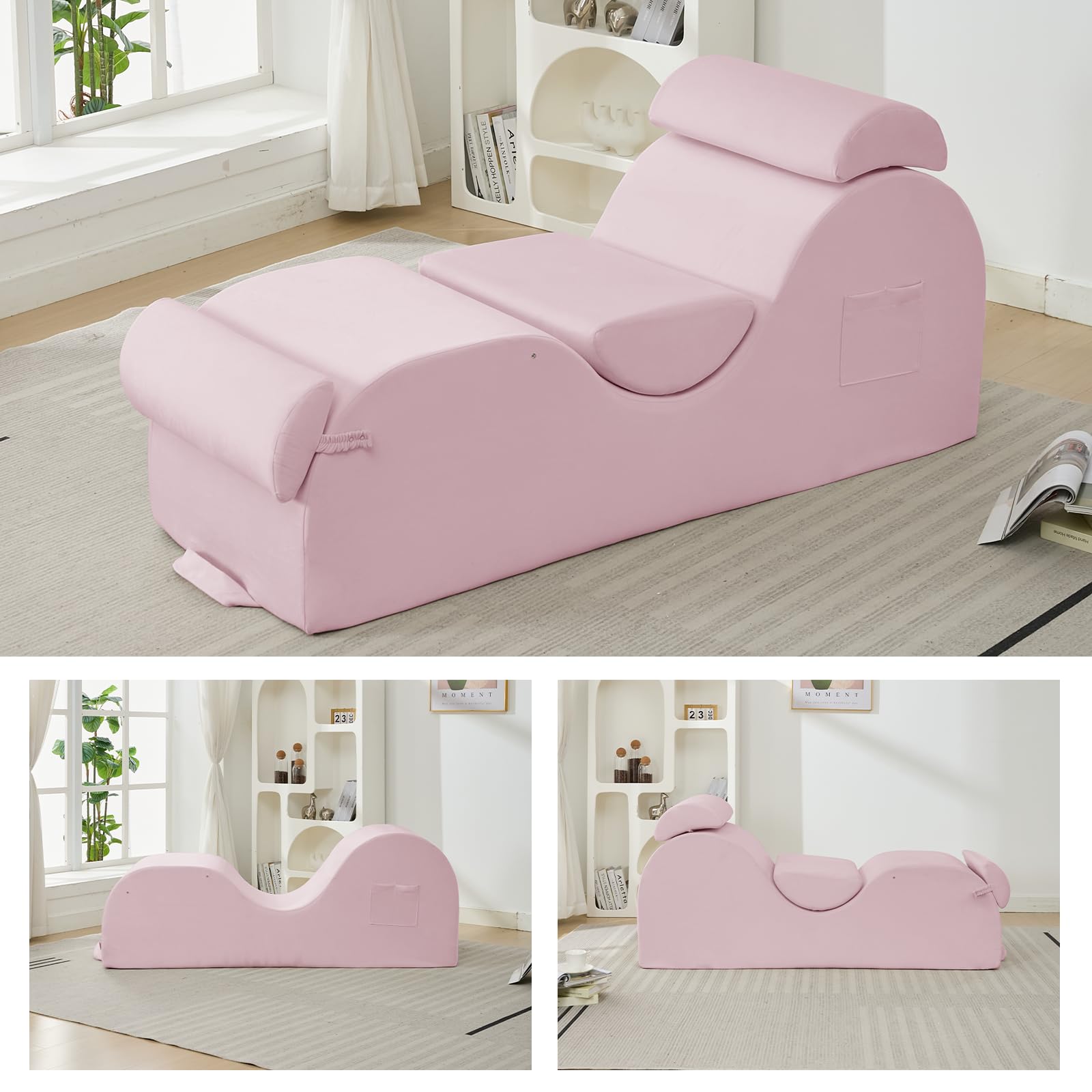 Sleek Pink Intimate Sex Lounge Chair - Vixen | Nova Network