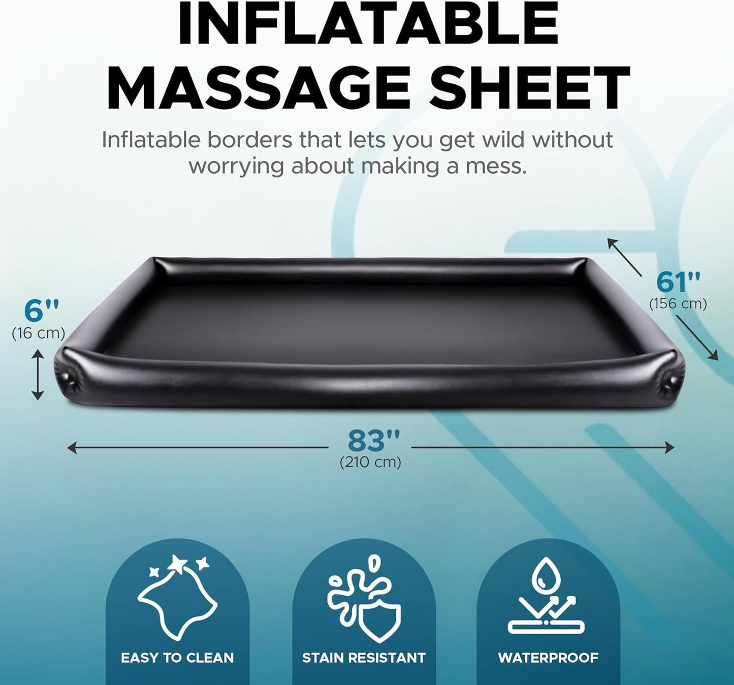 SlickTide Inflatable Sex Sheet with Raised Sides - Vixen | Nova Network