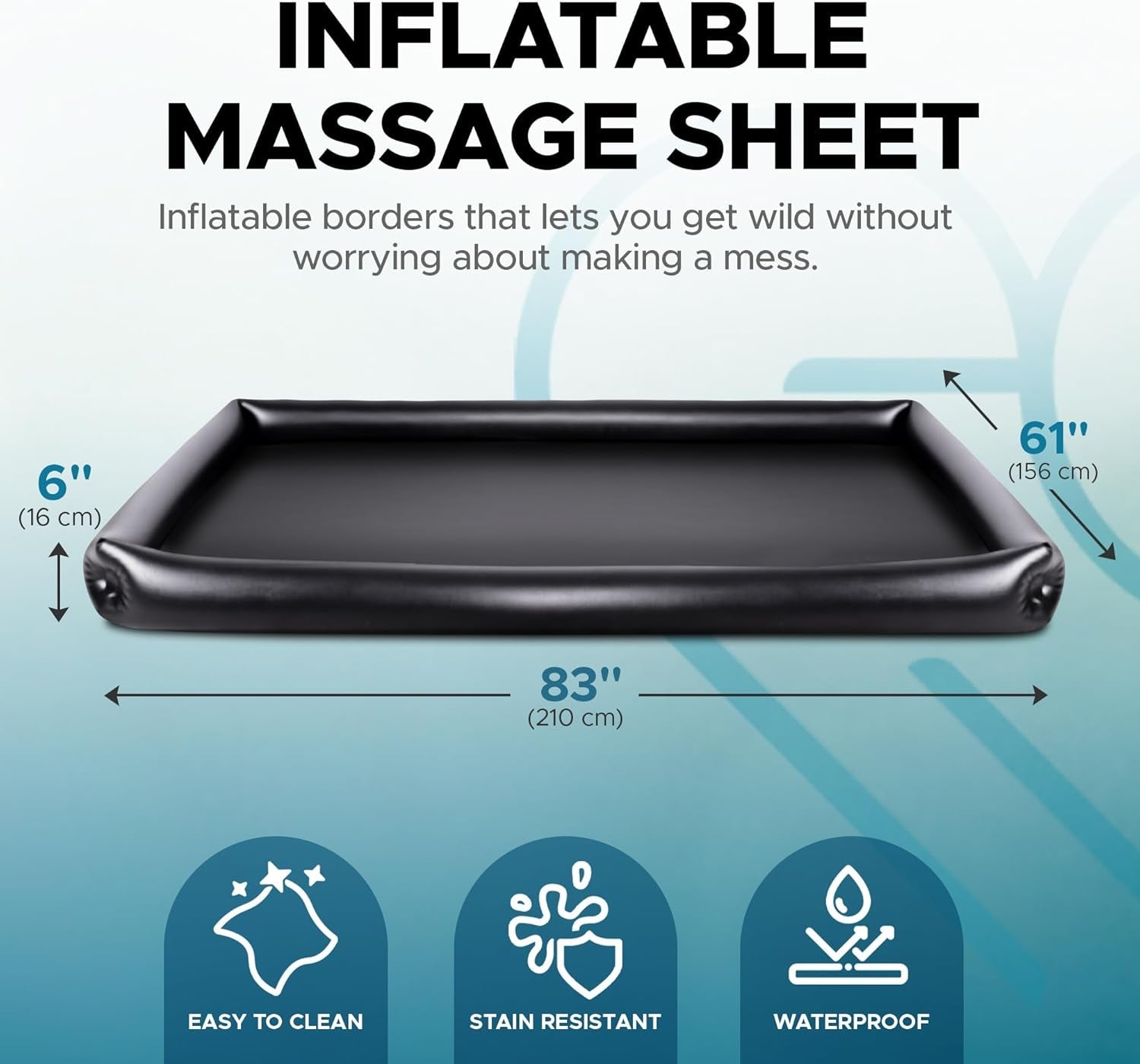 SlickTide Inflatable Sex Sheet with Raised Sides - Vixen | Nova Network