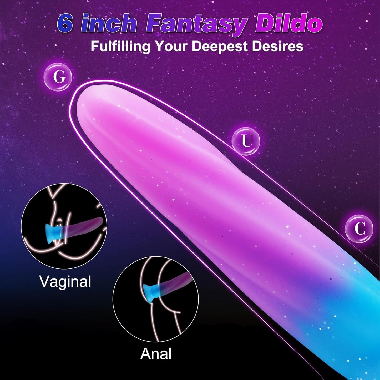 SlimGlide 6" Slim Silicone Beginner Dildo Suction Cup - Vixen | Nova Network