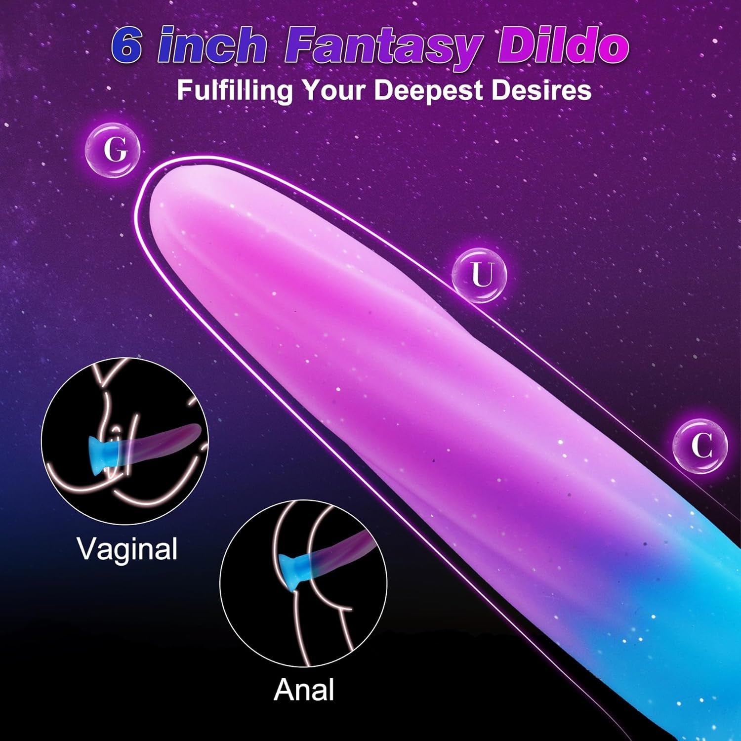 SlimGlide 6" Slim Silicone Beginner Dildo Suction Cup - Vixen | Nova Network