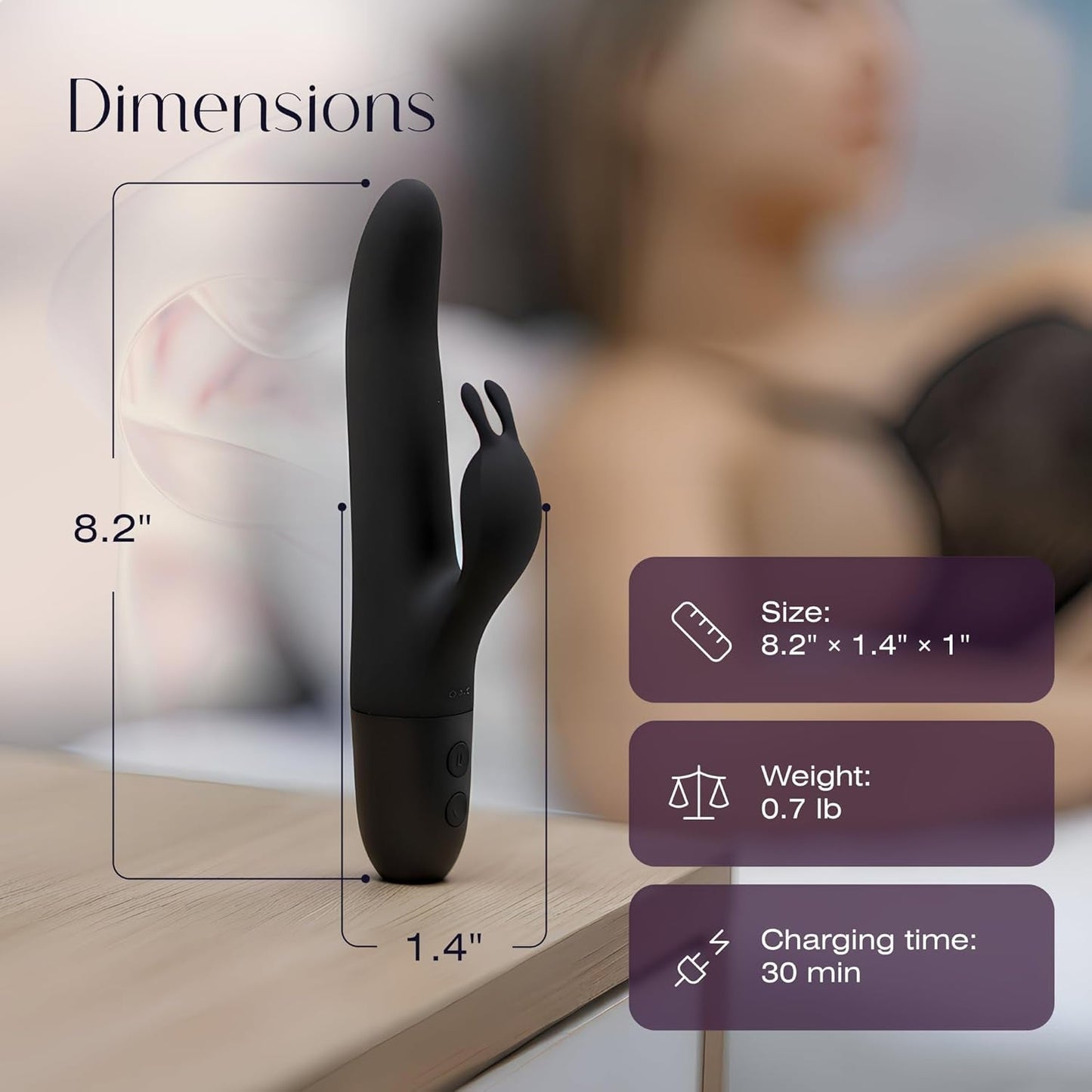 SlimMuse 12 Mode Dual Motor Rabbit Vibrator - Vixen | Nova Network