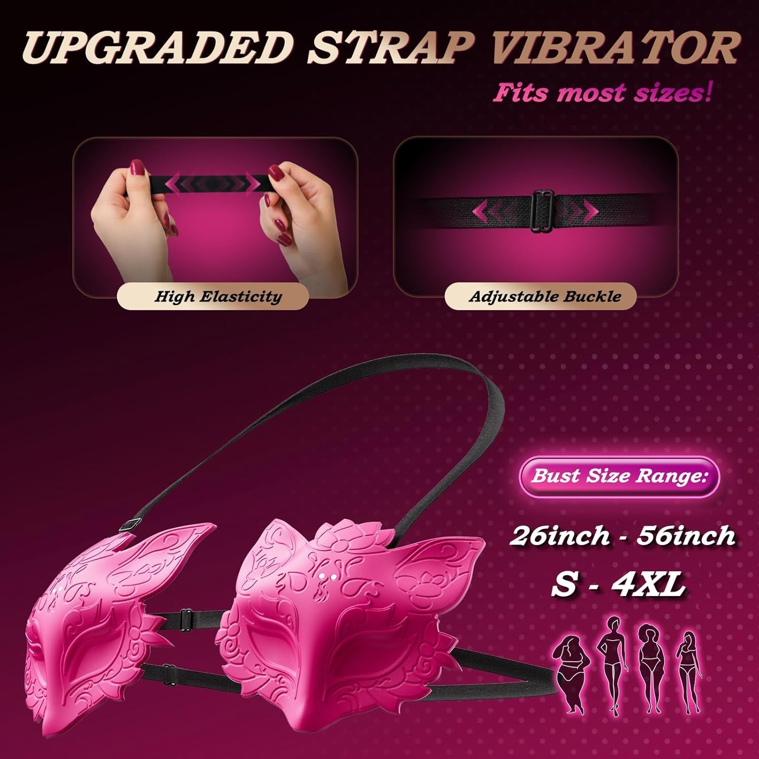 SlyFox Wearable Vibrating Nipple Pasties – Remote, 10 Modes - Vixen Adult Playroom