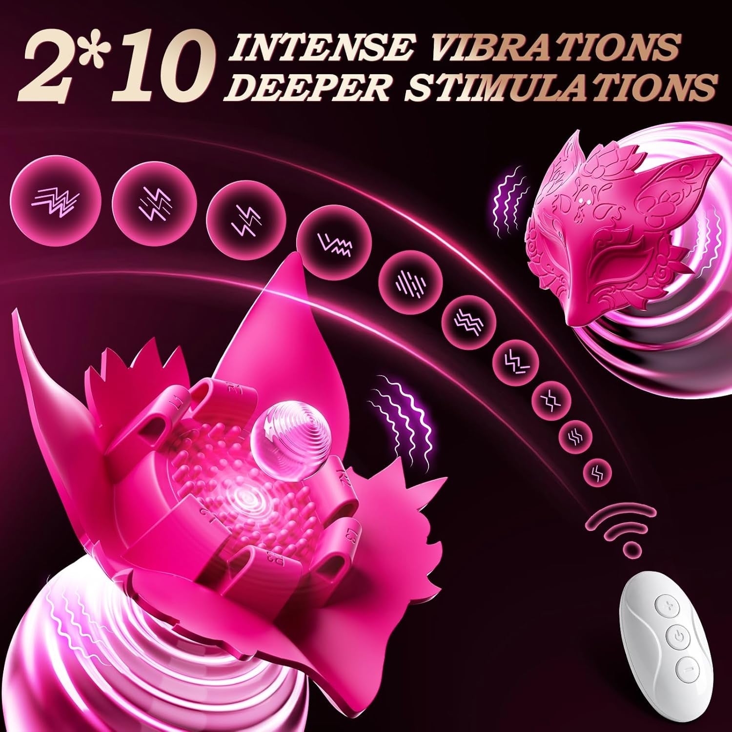 SlyFox Wearable Vibrating Nipple Pasties – Remote, 10 Modes - Vixen Adult Playroom