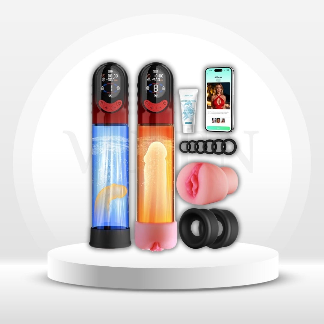 SmartGrip App-Controlled Penis Pump | 8 Suctions, IPX7 - Vixen Adult Playroom