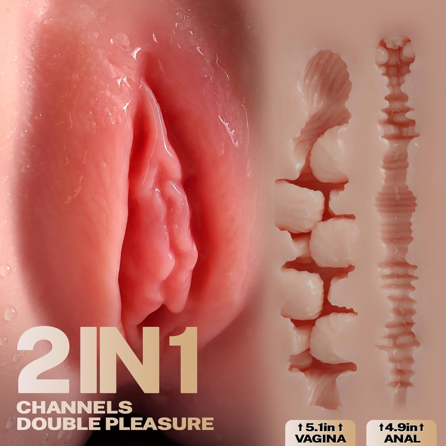 SoftLine 5.5LB Pocket Pussy | Dual Channel Sex Doll - Vixen Adult Playroom