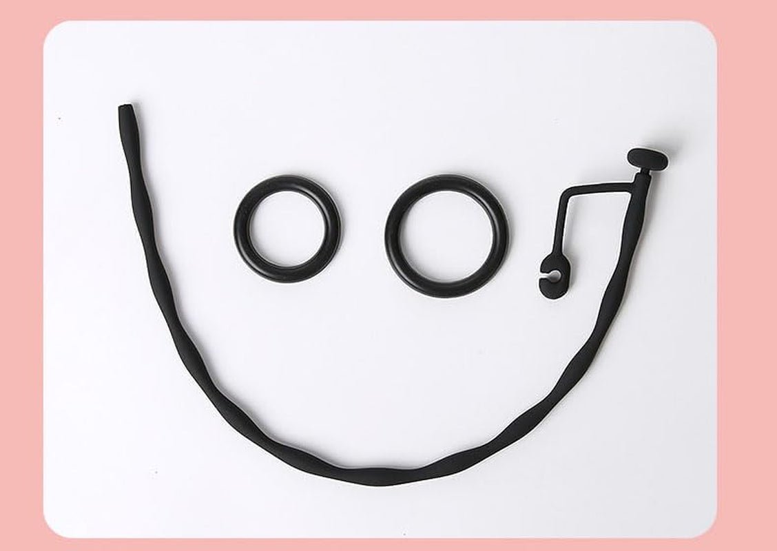 SoftReach Hollow Silicone Urethral Sound with 2 Rings - Vixen | Nova Network