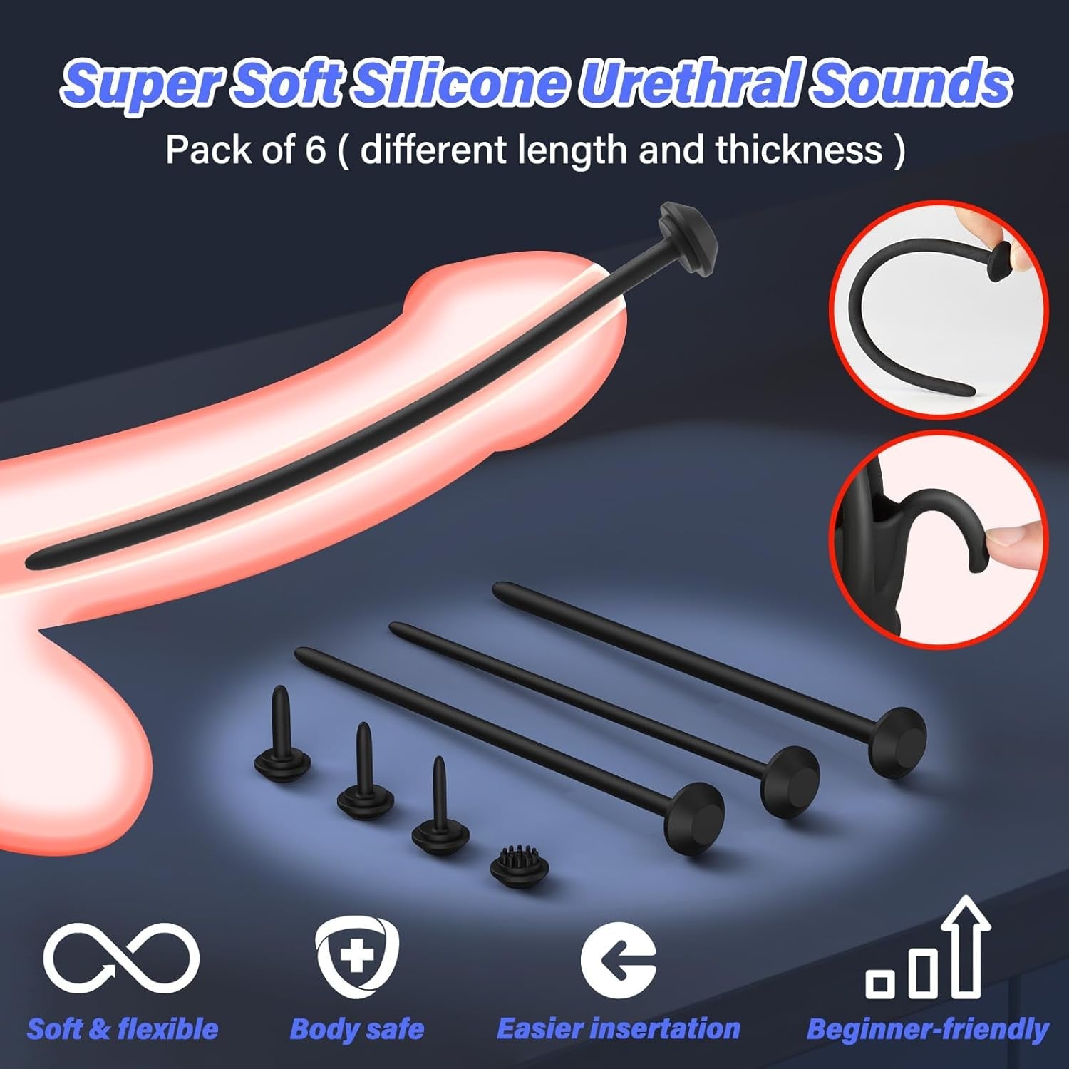 SoundStroke Male Vibrator & Urethral Sound Set - Vixen | Nova Network