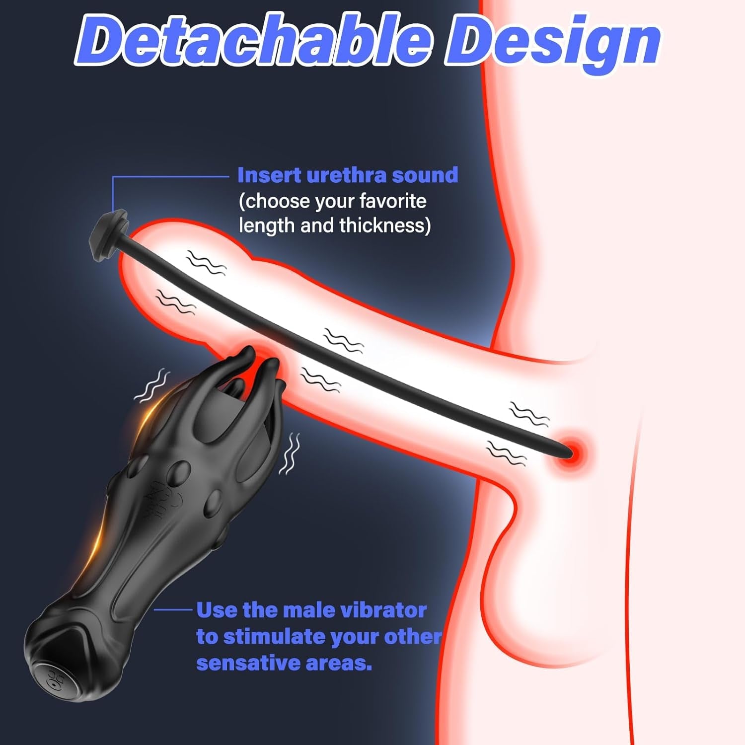 SoundStroke Male Vibrator & Urethral Sound Set - Vixen | Nova Network