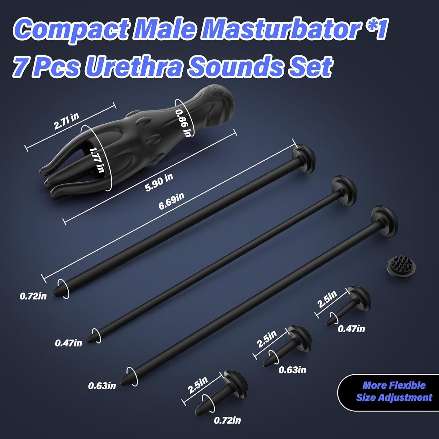 SoundStroke Male Vibrator & Urethral Sound Set - Vixen | Nova Network