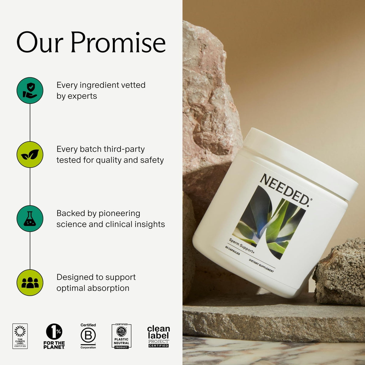 Sperm Support Men's Preconception Supplement | Needed. - Vixen Adult Playroom