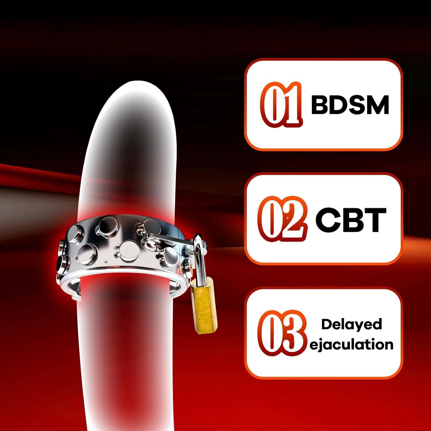SpikeLock Stainless Steel CBT BDSM Ball Stretcher - Vixen | Nova Network