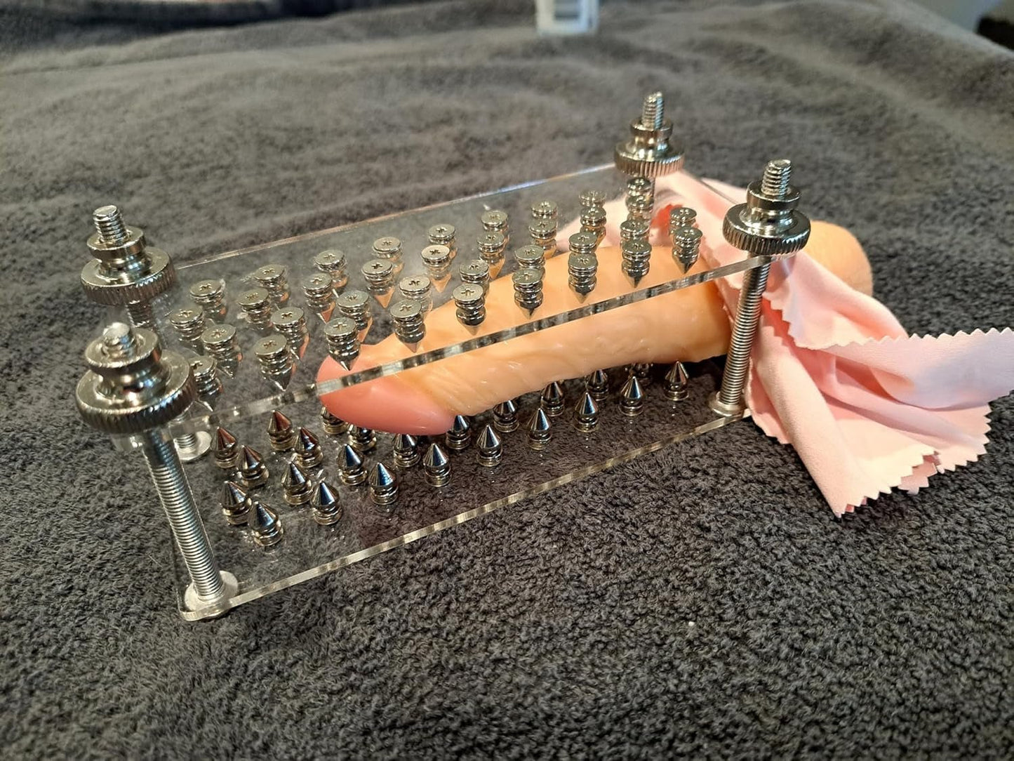 SpikeSplit Acrylic CBT BDSM Penis & Testicle Crusher - Vixen | Nova Network