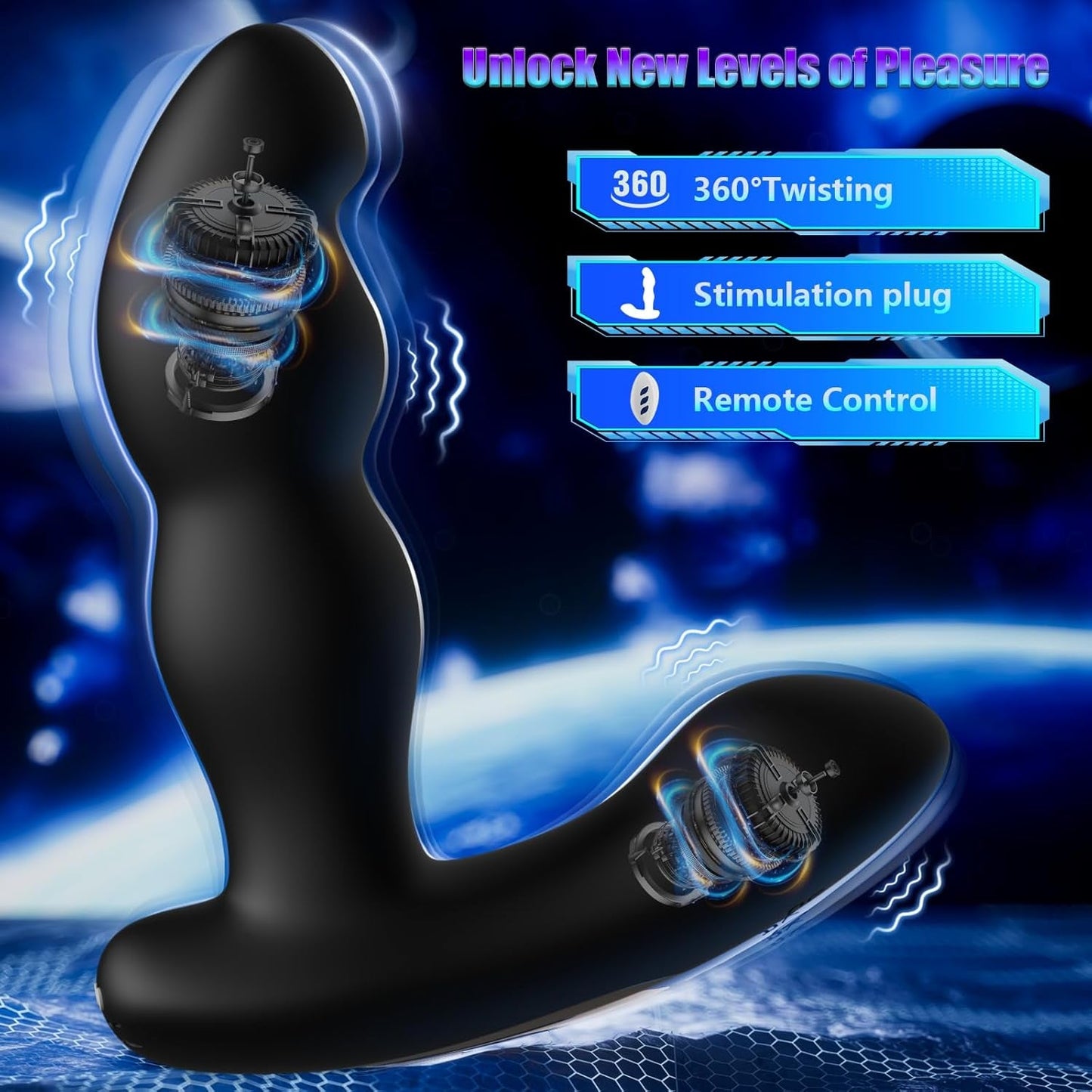 SpinCurve Rotating Prostate Massager & Anal Vibrator - Vixen | Nova Network