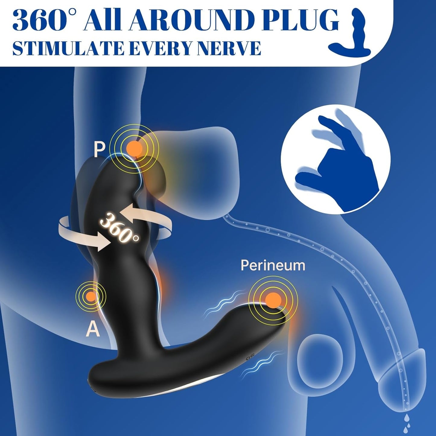 SpinCurve Rotating Prostate Massager & Anal Vibrator - Vixen | Nova Network