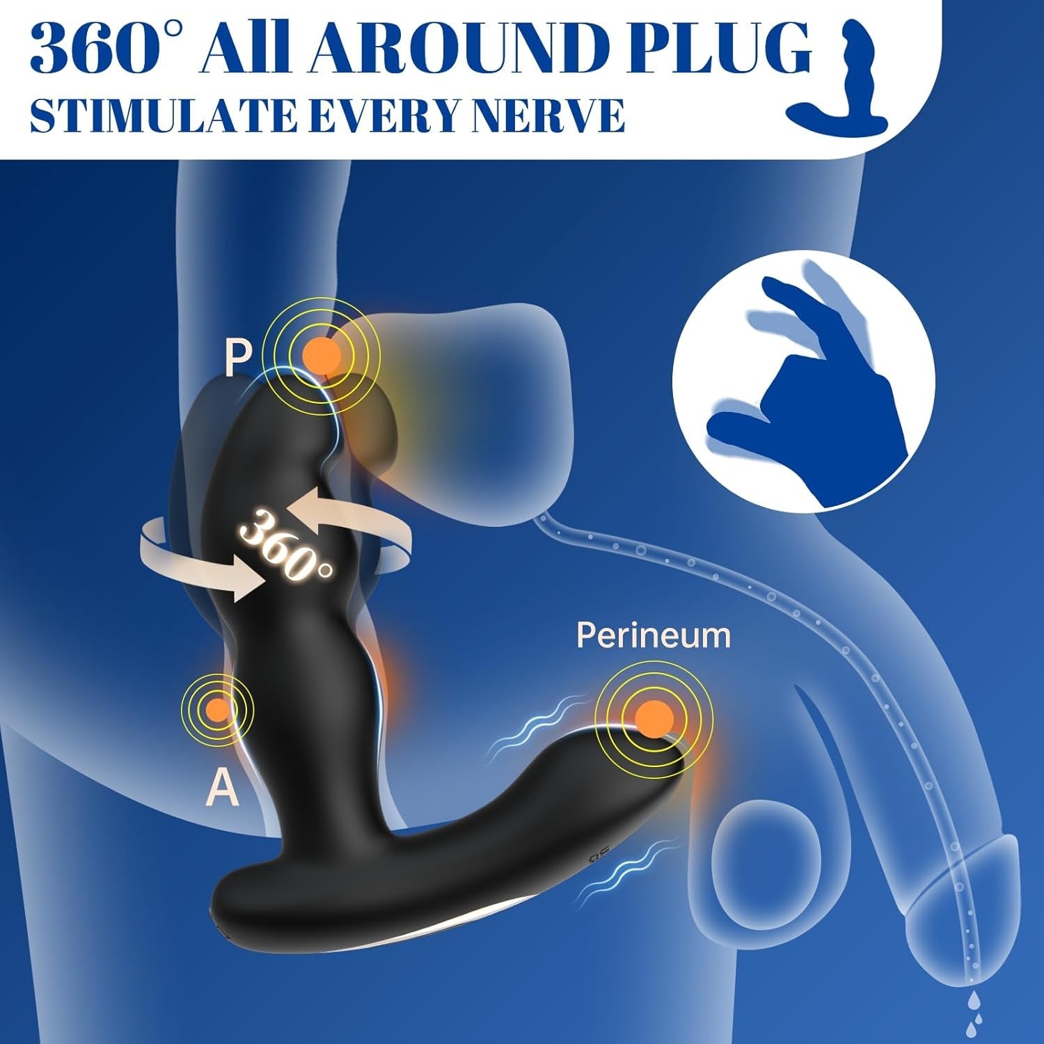 SpinCurve Rotating Prostate Massager & Anal Vibrator - Vixen | Nova Network